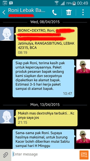 Smart DEXTRO Burung Kacer
