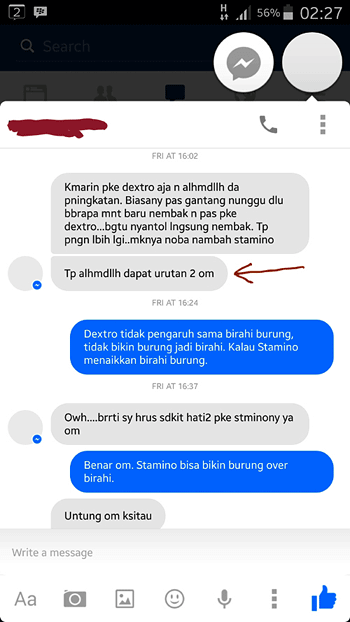Smart DEXTRO Burung Lovebird