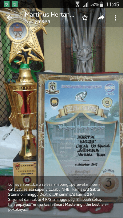 Smart DEXTRO Doping Cucak Ijo