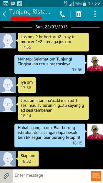 Doping Burung Lovebird