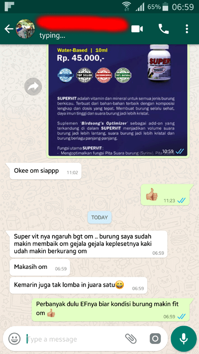Smart SUPERVIT Vitamin Burung