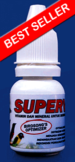 Smart SUPERVIT, Vitamin dan Mineral dosis tinggi dengan komposisi paling lengkap plus Probiotik untuk semua jenis Burung Berkicau