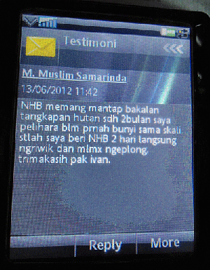 Testimoni NHB untuk Burung