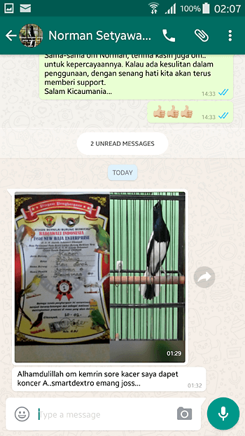 Vitamin untuk burung Kacer Lomba