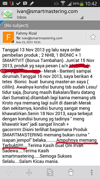 Obat untuk burung sakit dan stres